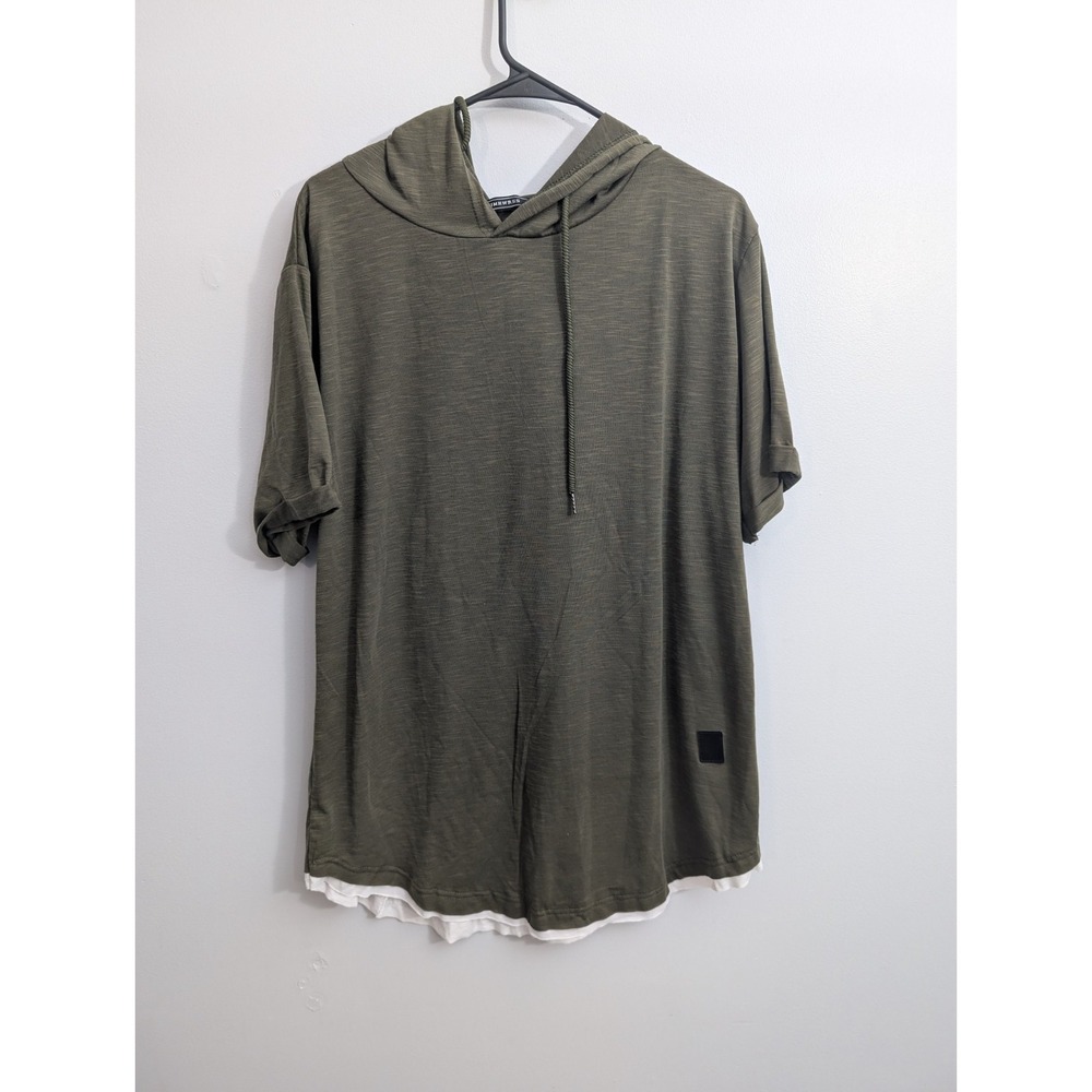 L2 Men's SIIMHWRSS Green Short‎ Sleeve Shirt Designer Quality